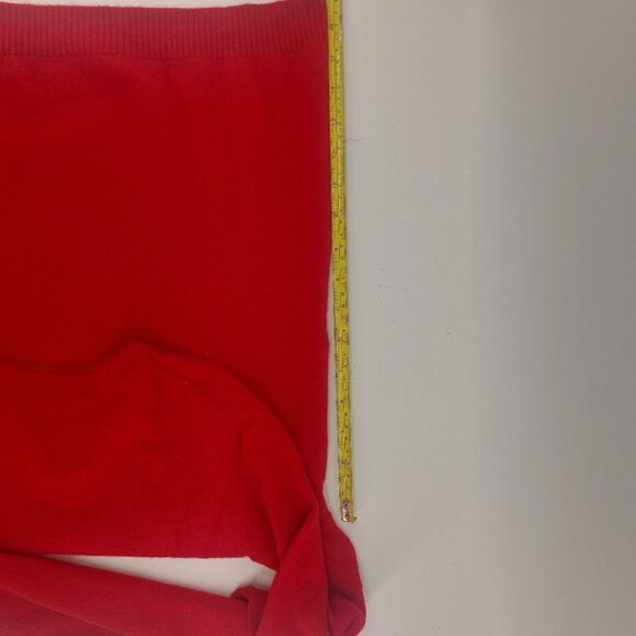 L.L Bean Women's Cashmere Classic, Crewneck Red Size Medium - Picture 10 of 11